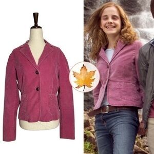 Gap • Pink Corduroy Lined Blazer 6 ASO Hermione Granger